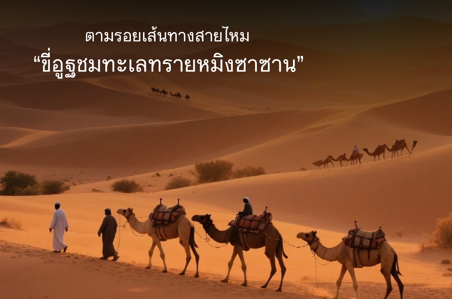 เช็กอินหมิงซาซาน ขี่อูฐชมเนินทราย