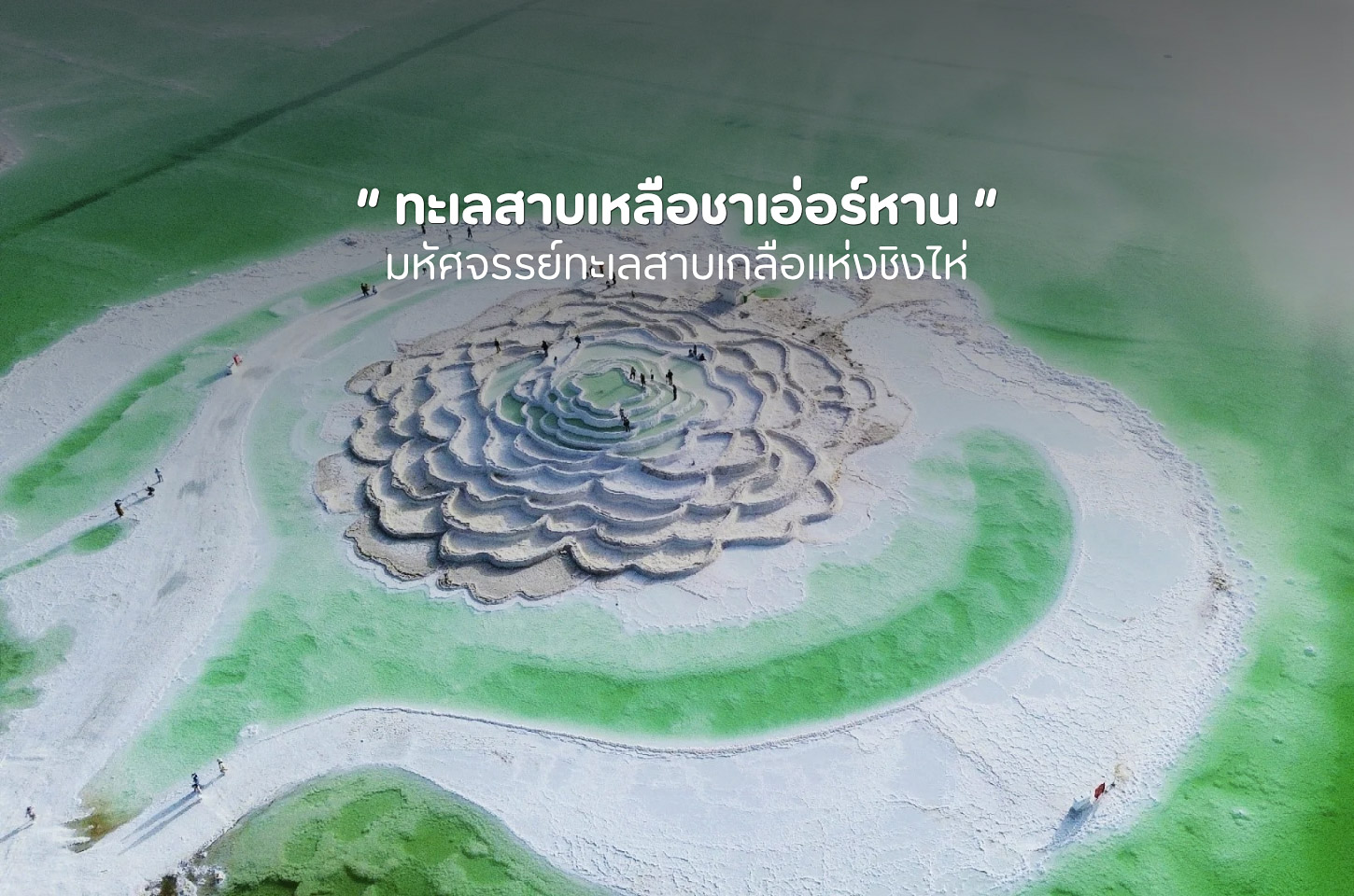 เมื่อเกลือกลายเป็นความงาม ทะเลสาบเหลือชาเอ่อร์หาน